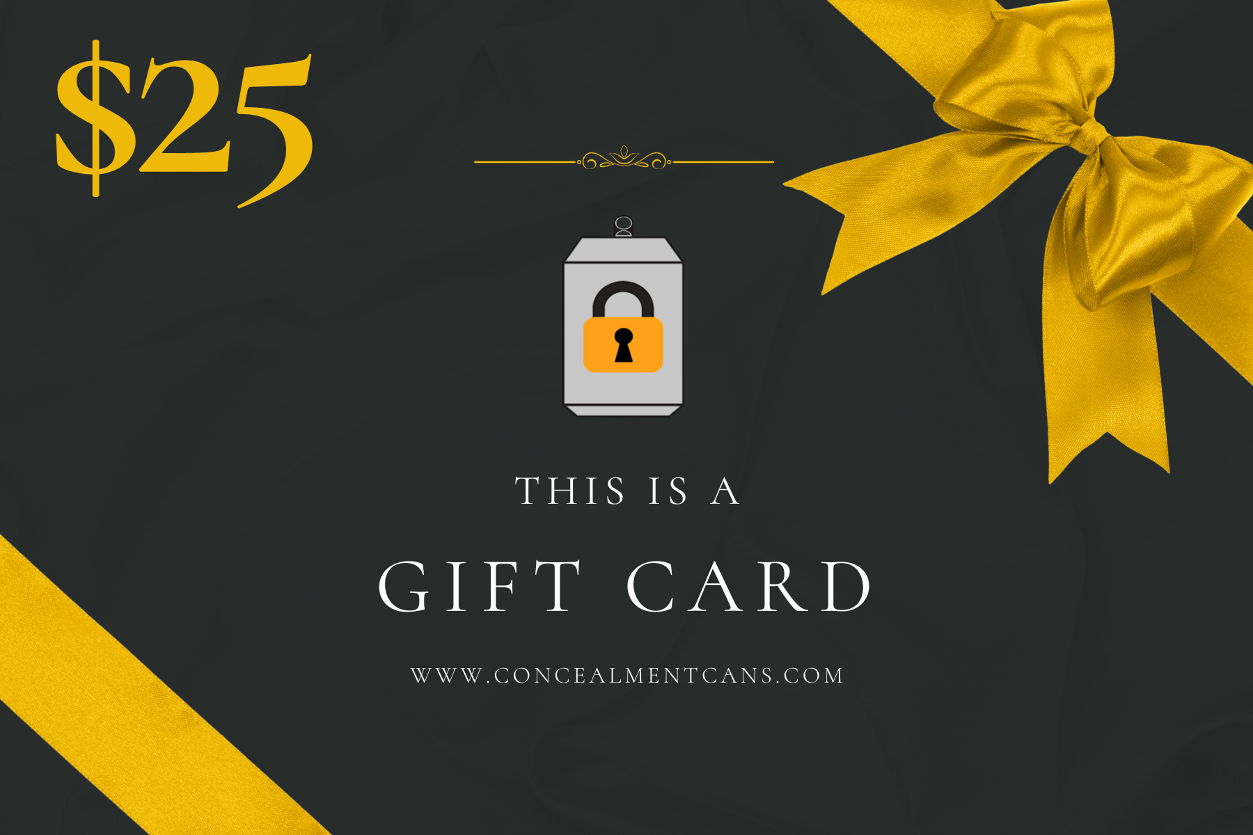 Concealment Cans Diversion Safe Gift Card $25