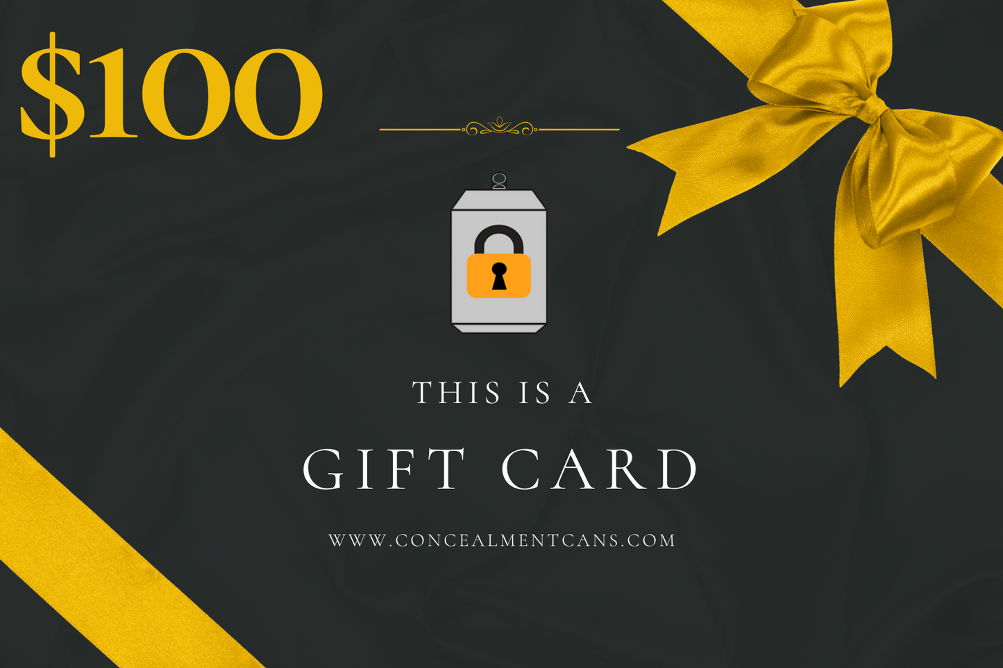 Concealment Cans Diversion Safe Gift Card $100