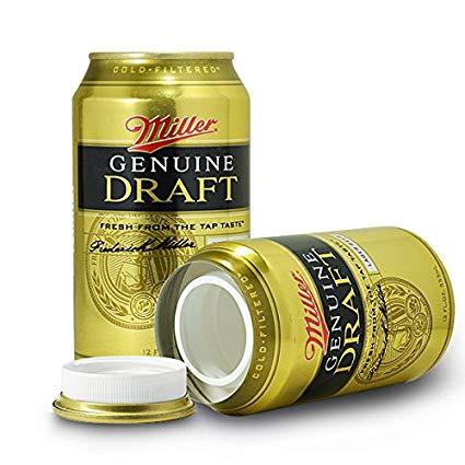 Miller Genuine Draft Beer Can Concealment Diversion Safe Stash Safe - Concealment Cans