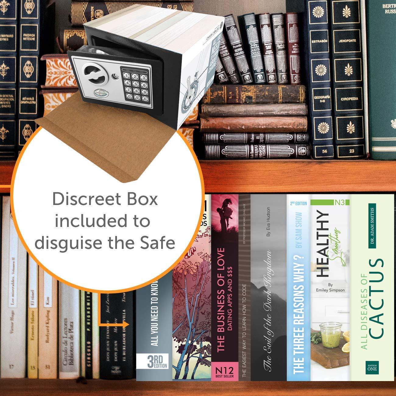 Fake Book Box Hidden Security Safe with Diversion Book Safe Disguise - Concealment Cans