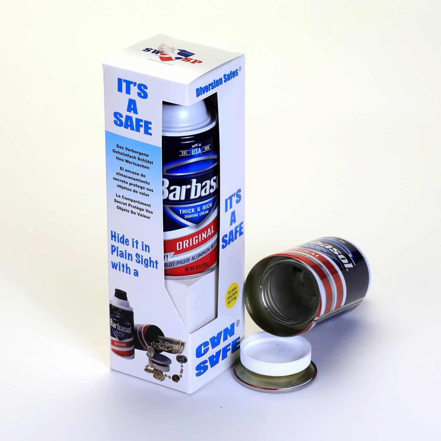 Barbasol Shaving Cream Concealment Diversion Safe Stash Safe - Concealment Cans