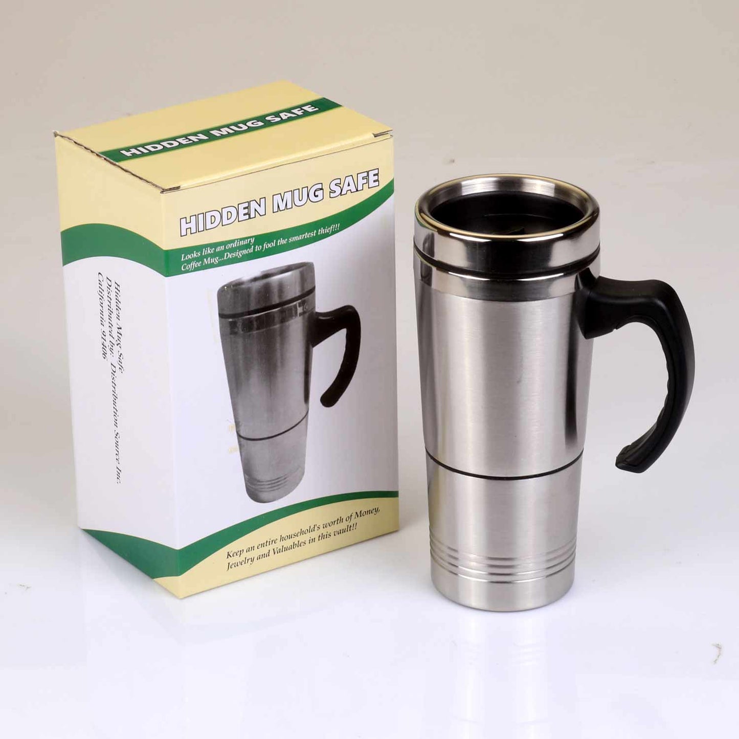 Travel Coffee Mug Yellow Plastic Concealment Diversion Safe Stash Safe - Concealment Cans