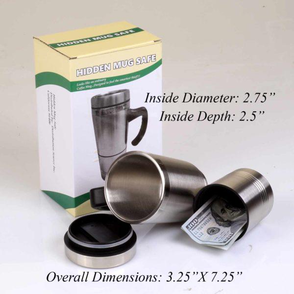 Travel Coffee Mug Stainless Steel Concealment Diversion Safe Stash Safe - Concealment Cans