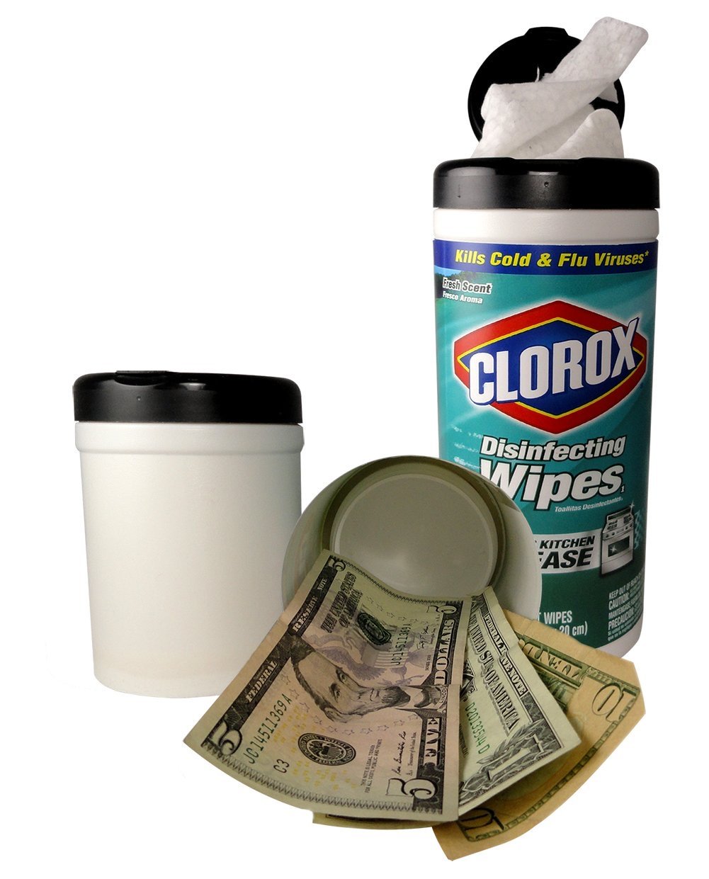 Clorox Disinfectant Wipes (Wipes Included) Concealment Can Home Diversion Safe Stash Can - Concealment Cans