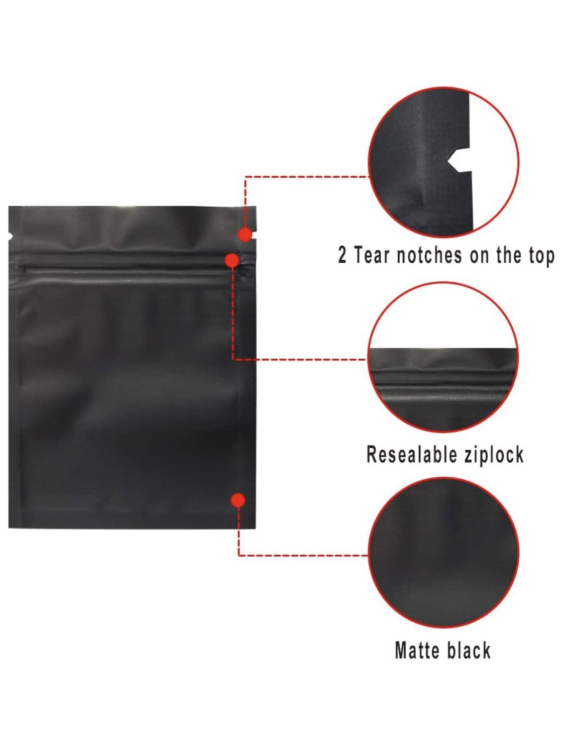 Smell Proof Food Grade Ziplock and Heat Seal Bags - Concealment Cans