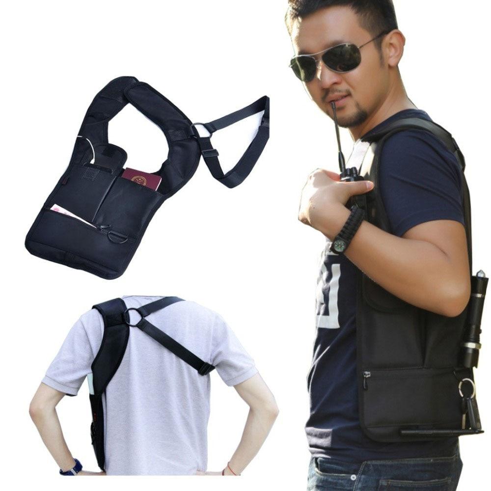 Men's Concealment Bag For Travel Underarm Holster Cross Shoulder Diversion Safe Stash Safe - Concealment Cans