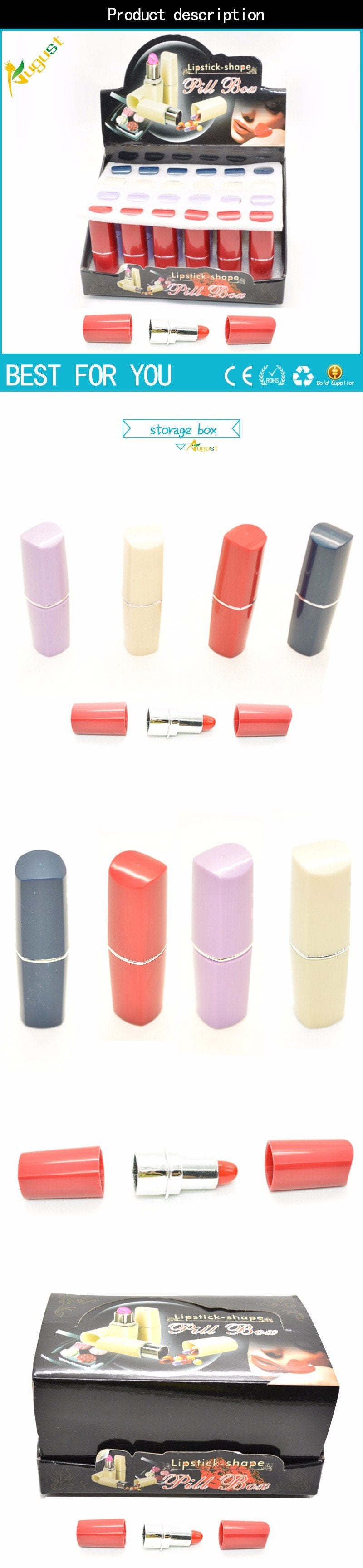 Lipstick 2 Pack Concealment Diversion Safe Stash Safe Hidden Compartment - Concealment Cans