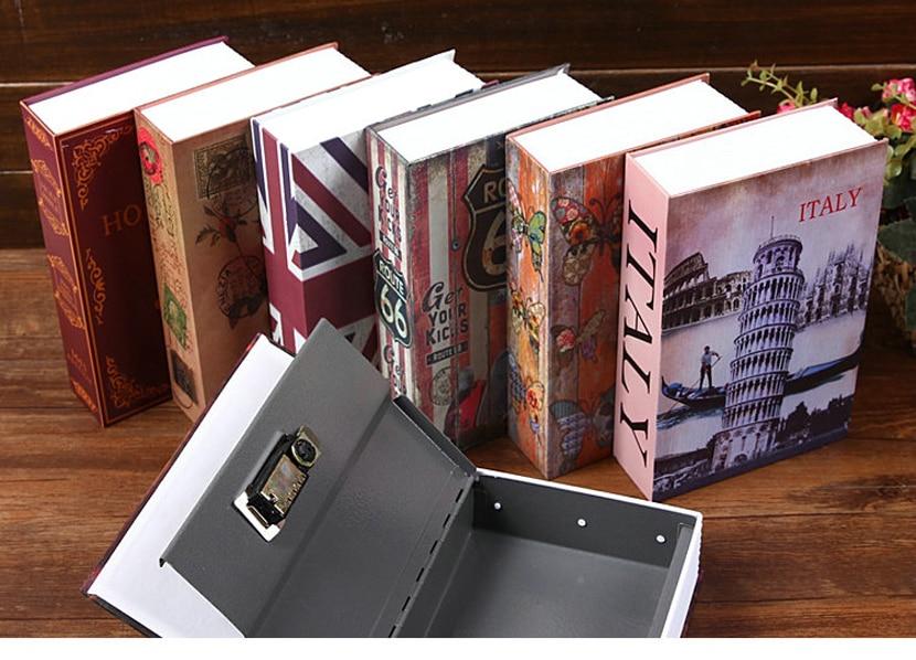 Hollow Book Safe Fake Book Box Hollowed Out Book Stash Secret Book Box - Concealment Cans