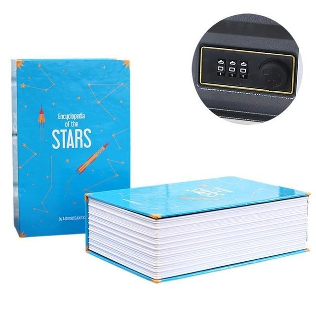 Book Safe with Lock and Key Stash Safe Encyclopedia of the Stars - Concealment Cans